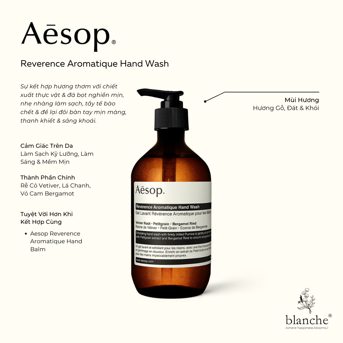 Gel Rửa Tay Aesop Hand Wash Resurrection Aromatique