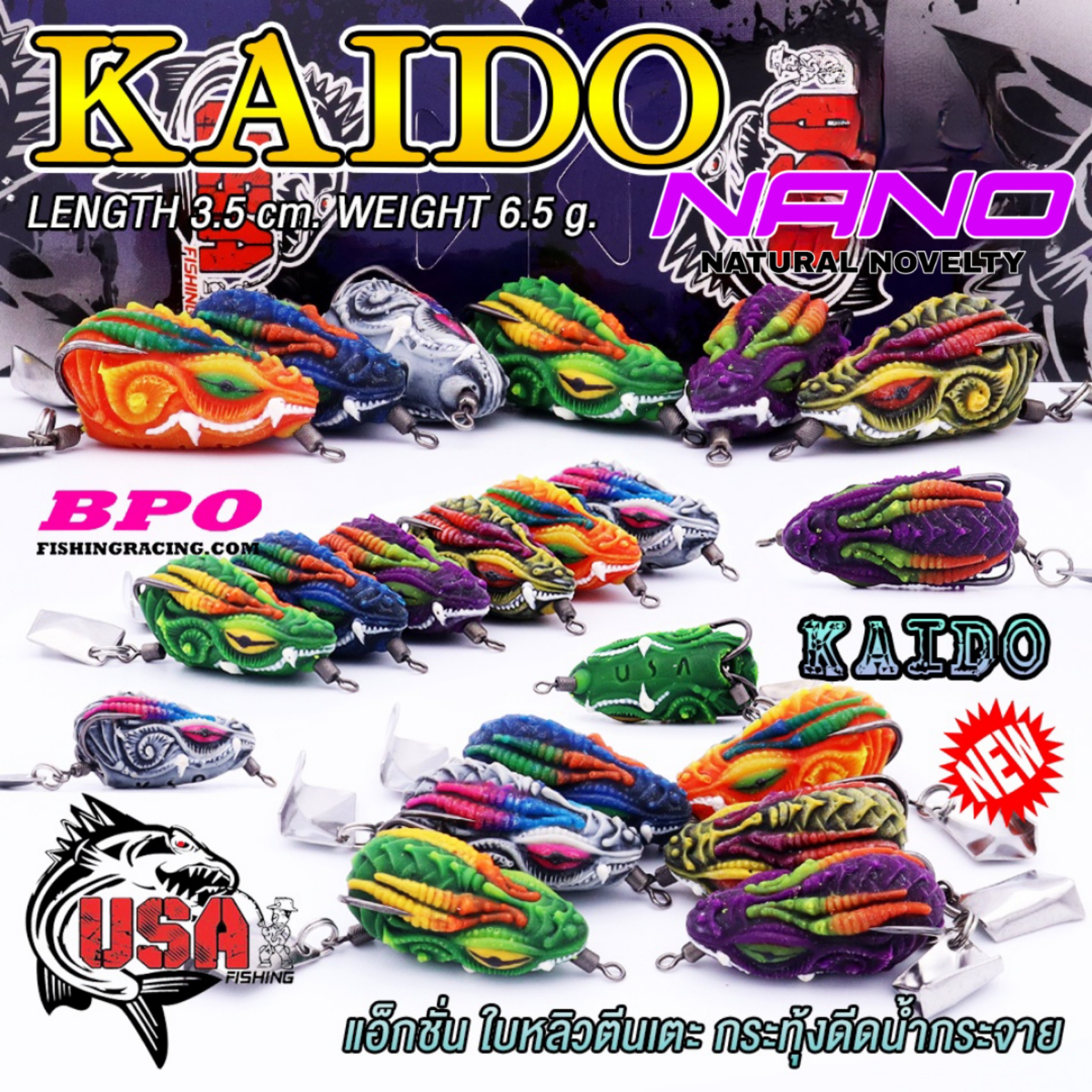 Mồi câu kaido 3.5cm 6.5gr từ usafishing thailand
