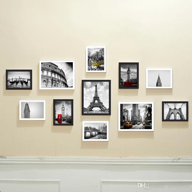 Bộ 11 Khung Ảnh Danh Lam Thế Giới - Mặt Kính 2mm - Tặng kèm sơ đồ định vị