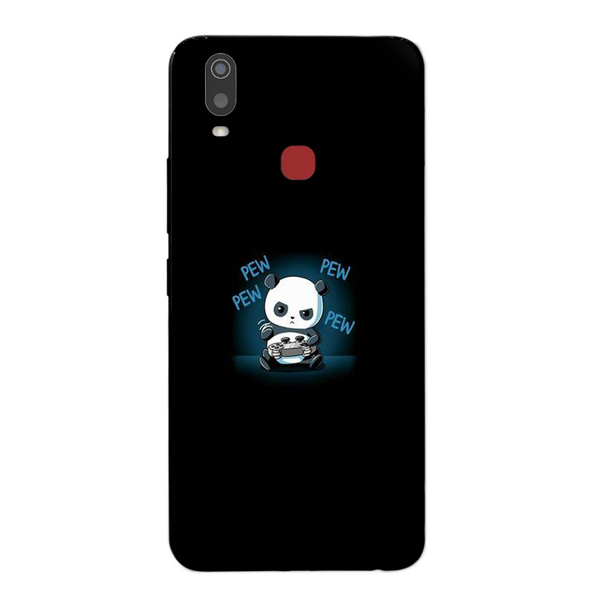 Ốp lưng dành cho điện thoại Vivo Y11 in họa tiết Gấu trúc chơi game Pew pew