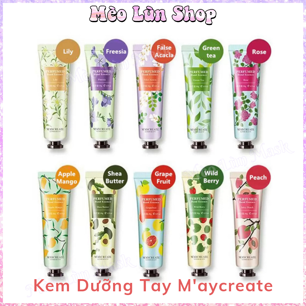 Kem dưỡng da tay - kem dưỡng ẩm maycreate 30gr - giúp dưỡng da tay mềm mịn không bị khô tay