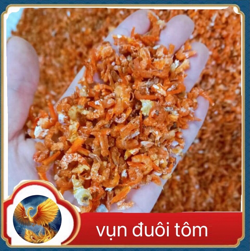 Tôm khô nhỏ, vụn đuôi tôm dùng nấu canh, bắp xào, kho quẹt