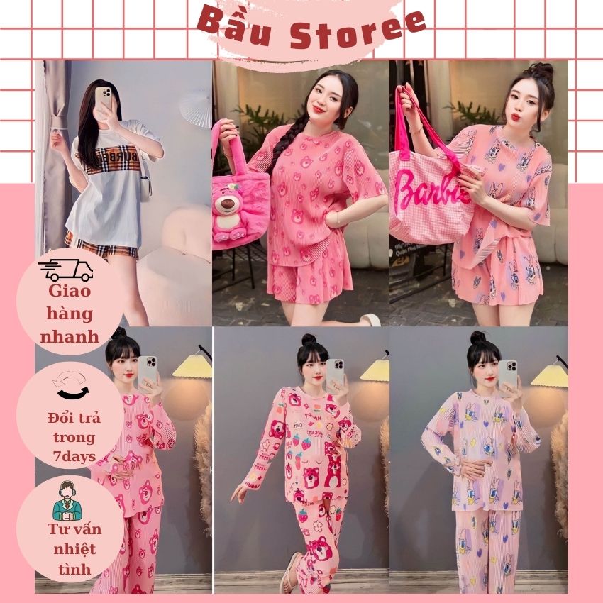 Sét bộ bầu thun thái dập ly dễ thương- bộ cộc mùa hè cotton kẻ kiểu dáng thể thao sang chảnh