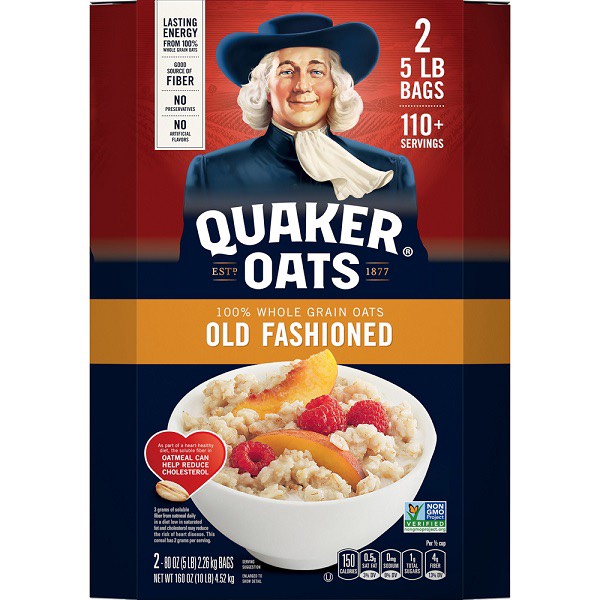 Yến Mạch Quaker Oats Cán Vỡ và Dẹp 452Kg