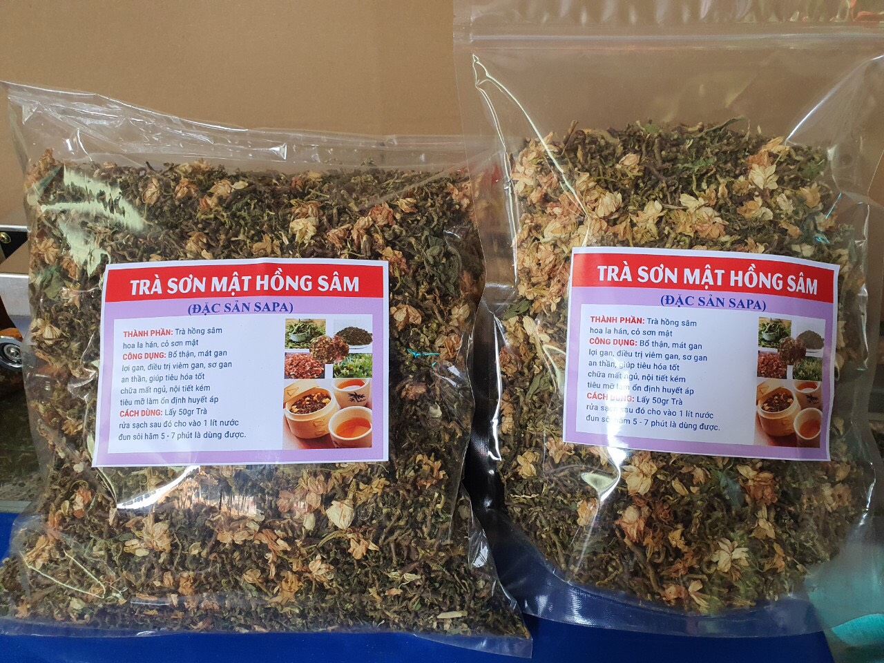 1KG Trà sơn mật hồng sâm sapa, đặc sản tây bắc-SMT