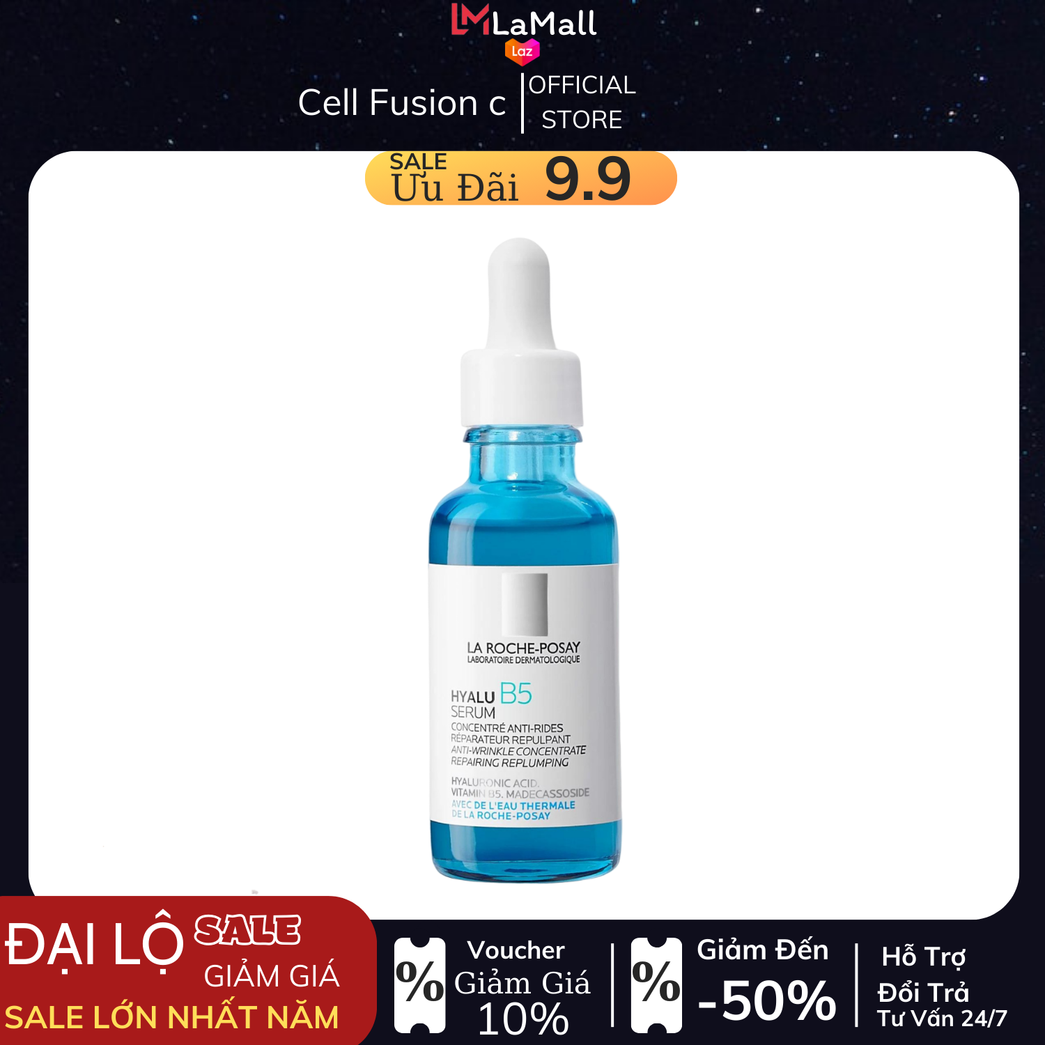 Serum b5 la roche posay tinh chất b5 chuyên sâu giúp hỗ trợ quá trình tái tạo ta la roche-posay hyalu b5 serum