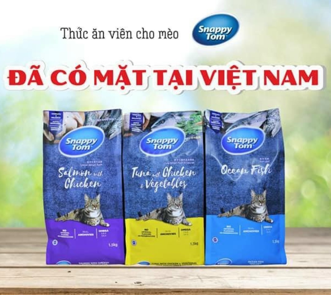 Snappy tom thức ăn hạt khô dành cho mèo