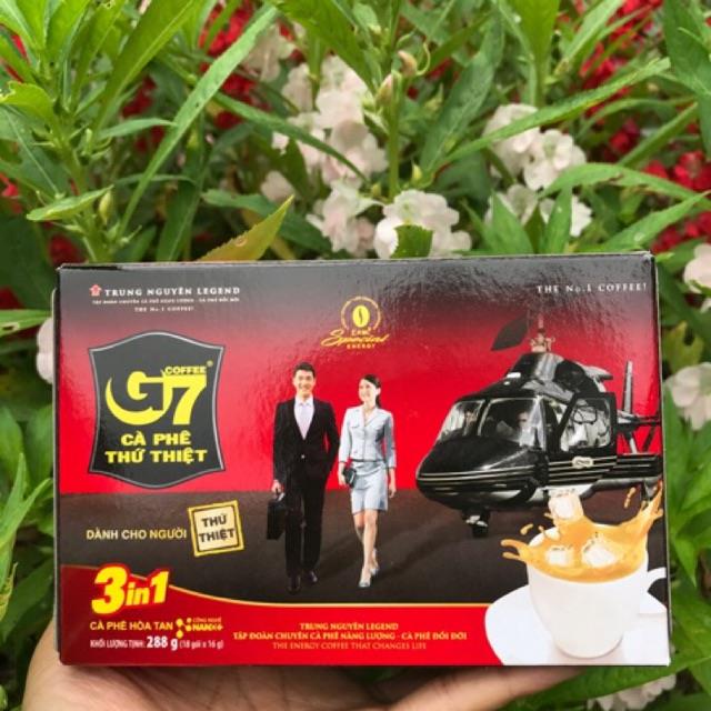 Cafe hòa tan G7 3 trong 1 hộp 18 gói x 16g