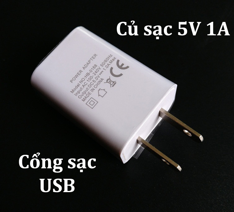Củ sạc điện thoại iphone, samsung, android 5V 1A, cục sạc cốc sạc điện thoại