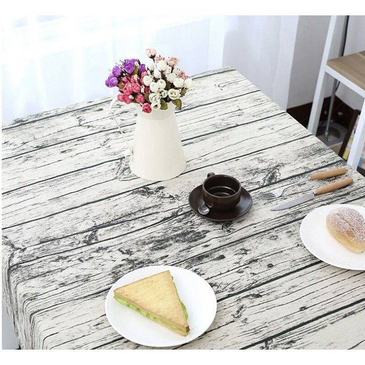 Vải vân gỗ trang trí, trải bàn