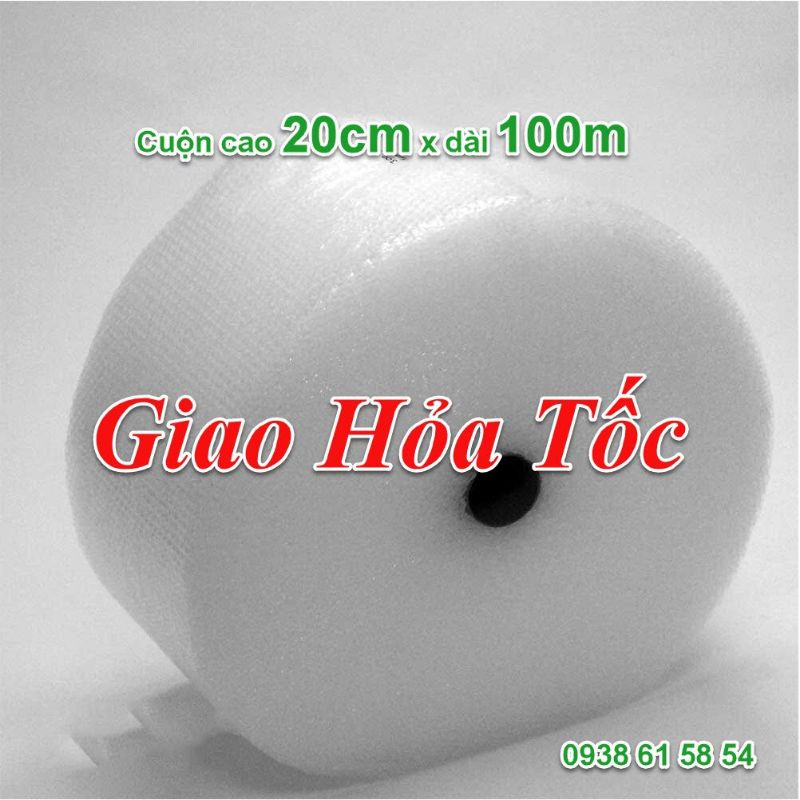 Miễn ship cuộn xốp bong bóng khí xốp chống sốc khổ 20cmx100m