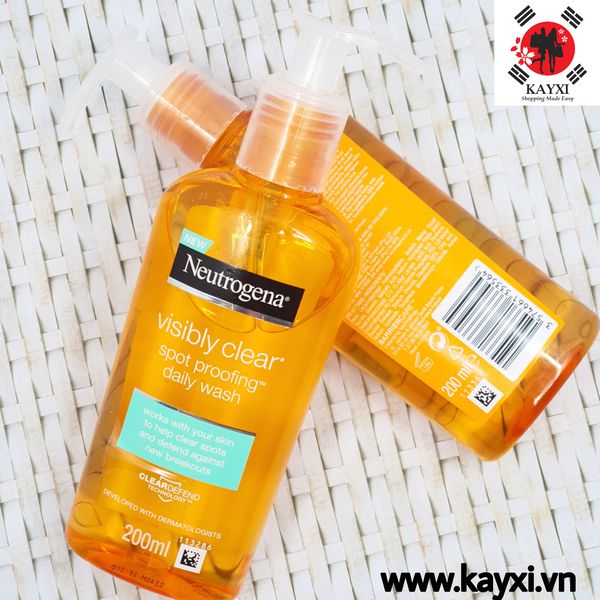 Sữa rửa mặt NEUTROGENA visibly clear spot proofing daily wash 200ml