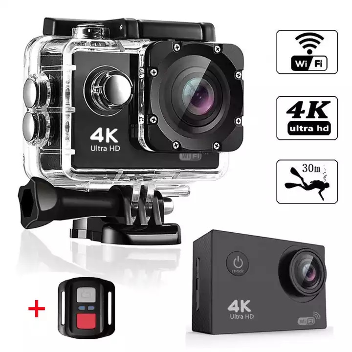 Camera Hành Trình Gắn Nón Bảo Hiểm A19 Wifi 4K Có Remote Chống Nước, Chống Rung