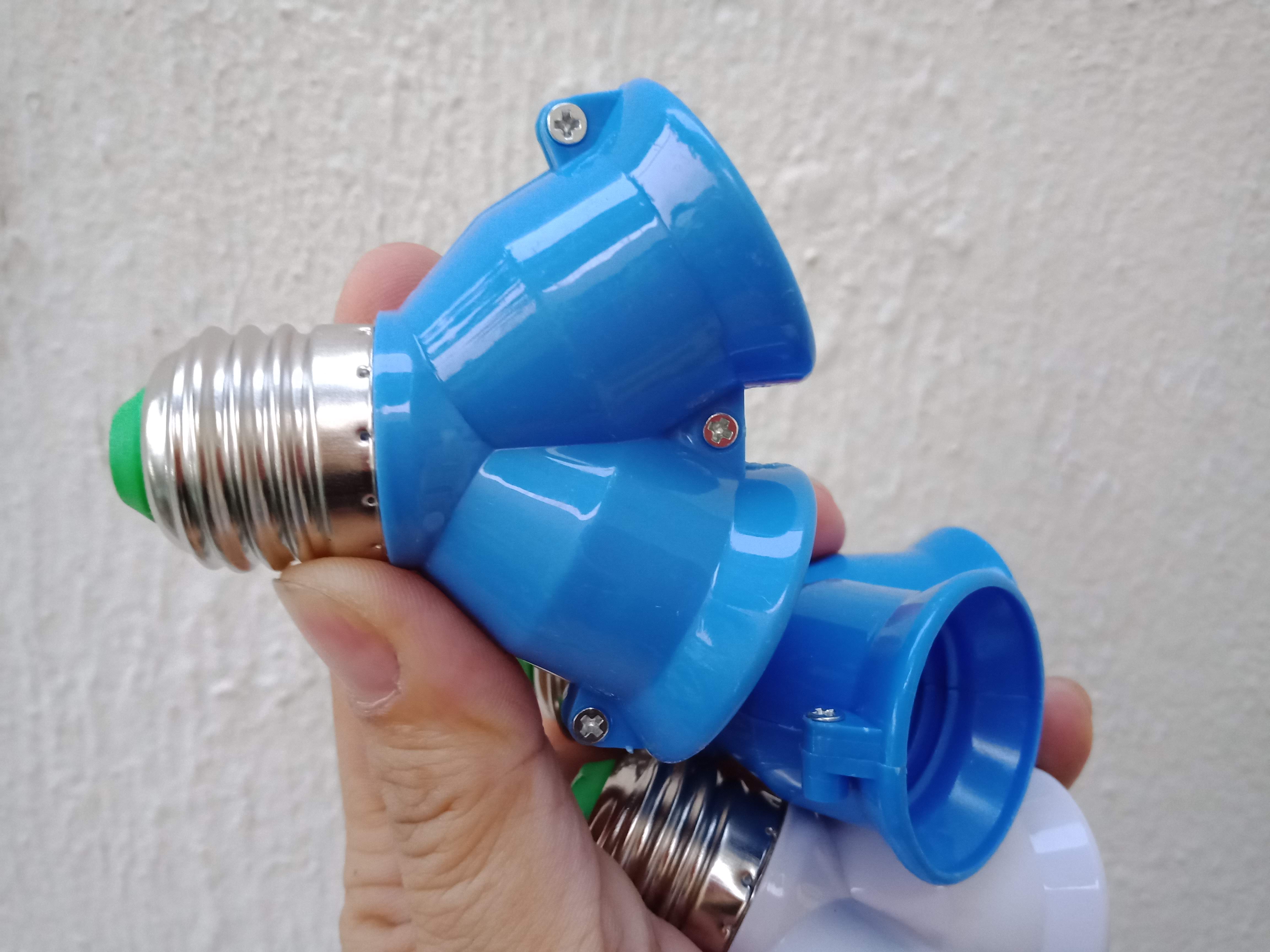 Đầu chia đui đèn 1 chia 2 đui xoáy chuẩn E27 - 1-2 E27