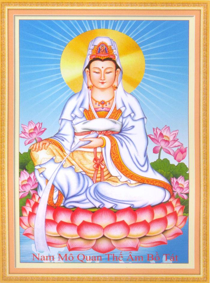 Tranh thêu chữ thập quan thế âm dlh-222906