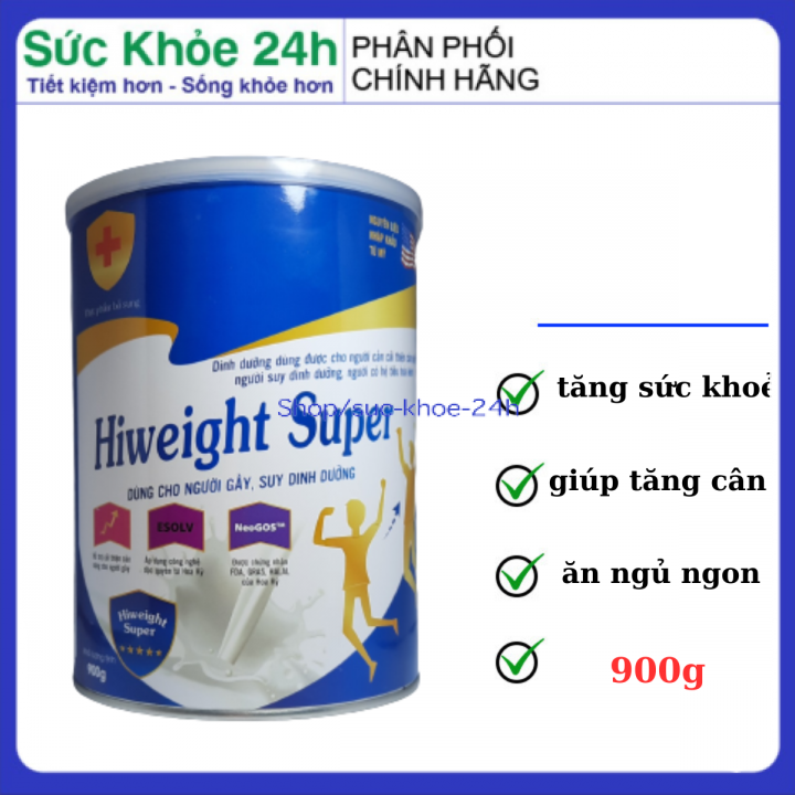 Sữa bột Hiweight super giúp bổ sung dinh dưỡng, vitamin cho người gầy