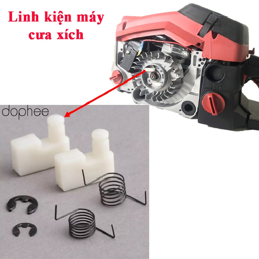Cá bộ giật máy cưa- Linh kiện máy cưa xăng honda, yamaha (bộ)