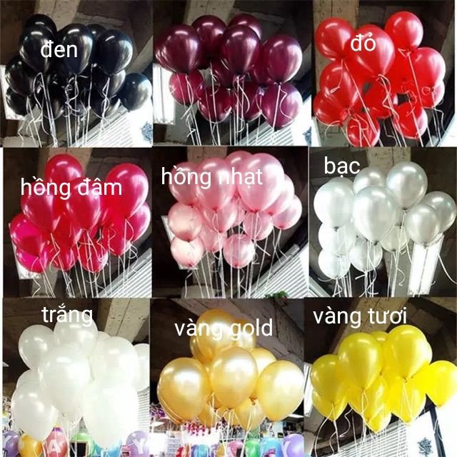 10 quả bóng nhũ size 30cm, 6k/10 quả