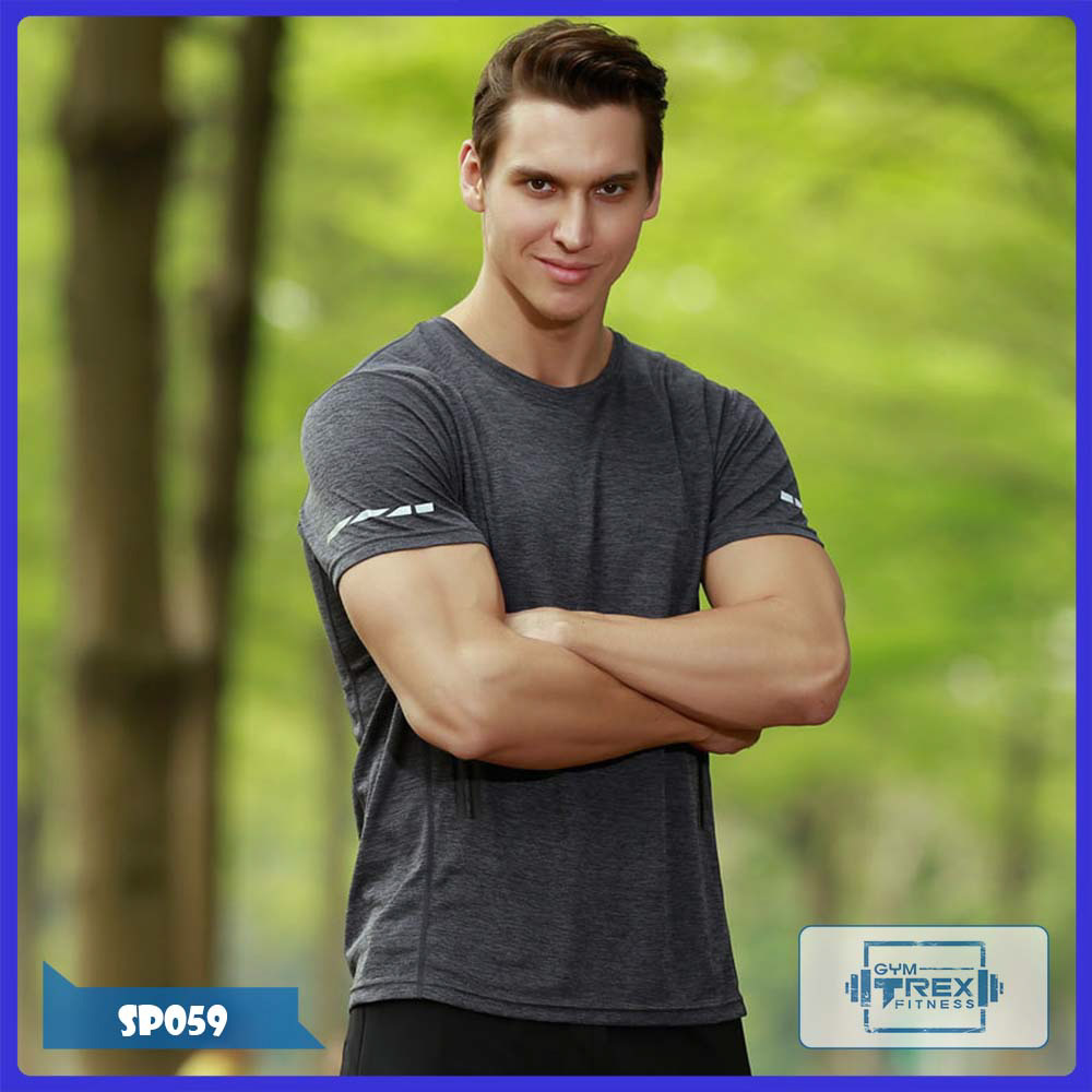 Áo gym nam Liexing Gym Trex SP059 - Áo nam tập gym dáng xuông (Men T-Shirt,đồ tập quần áo gym,Áo thun phông, thể dục,thể hình, tạ, Fitness)