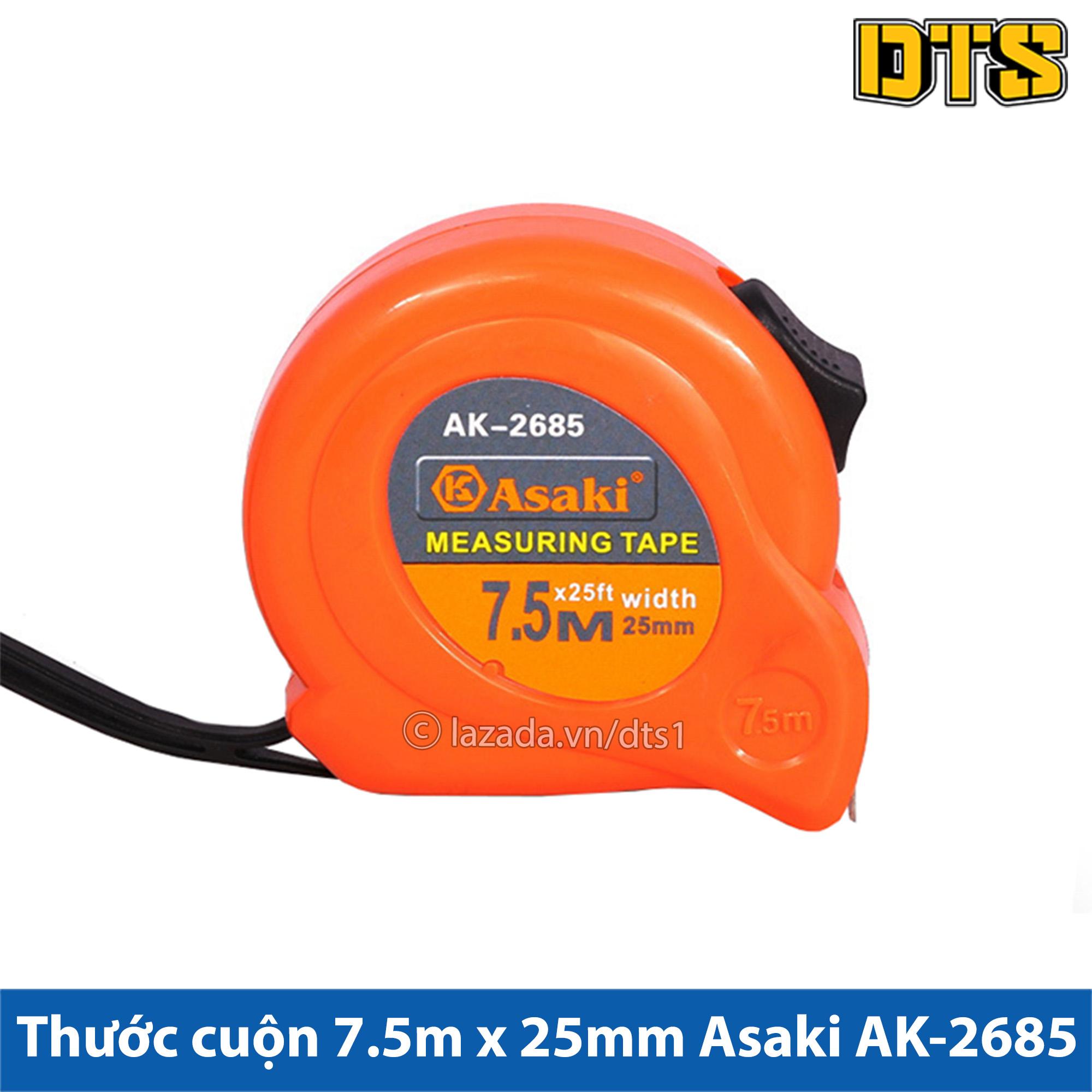Thước rút - thước cuộn 7.5m x 25mm asaki ak-2685
