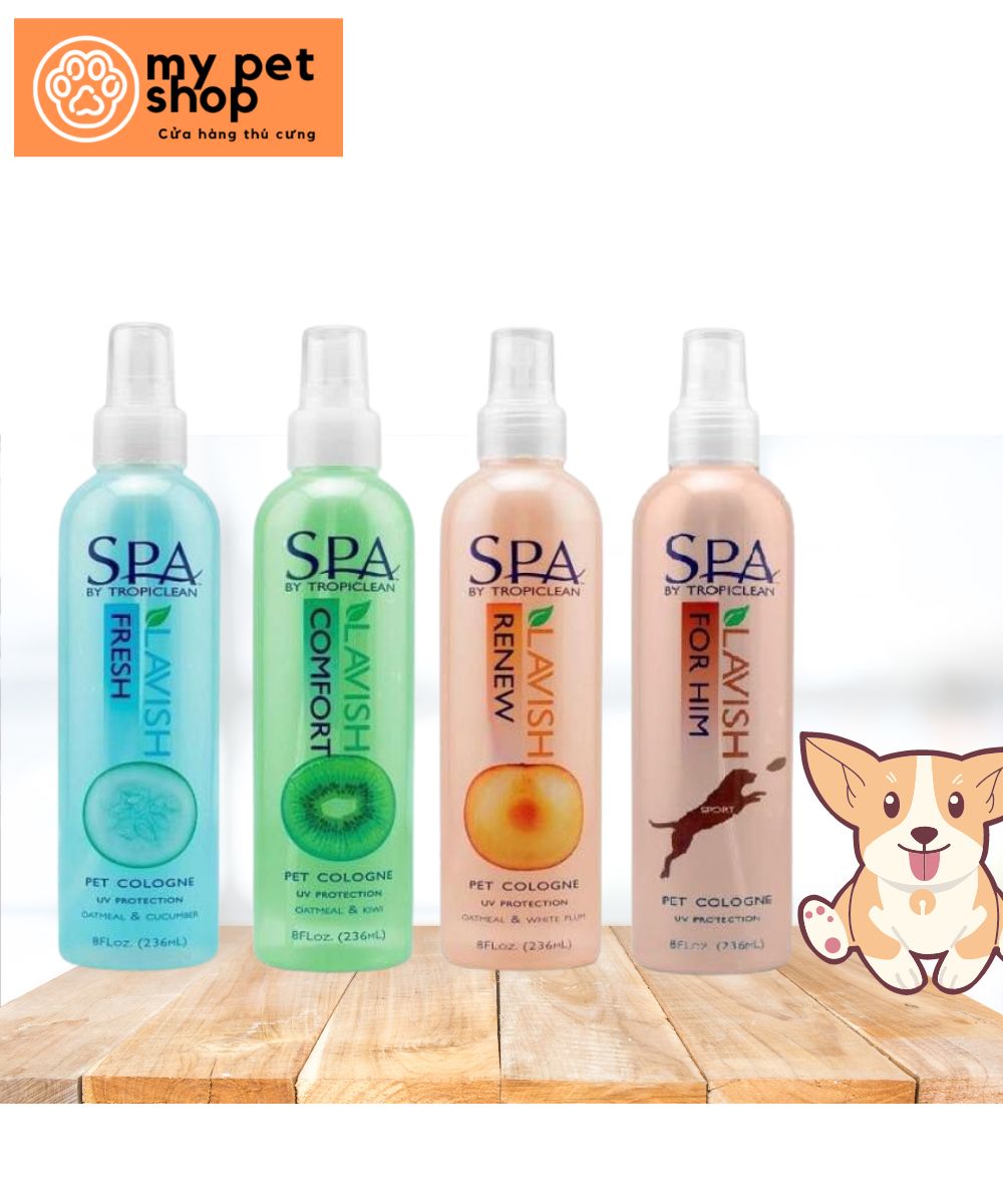 Xịt dưỡng lông SPA Tropiclean cho thú cưng