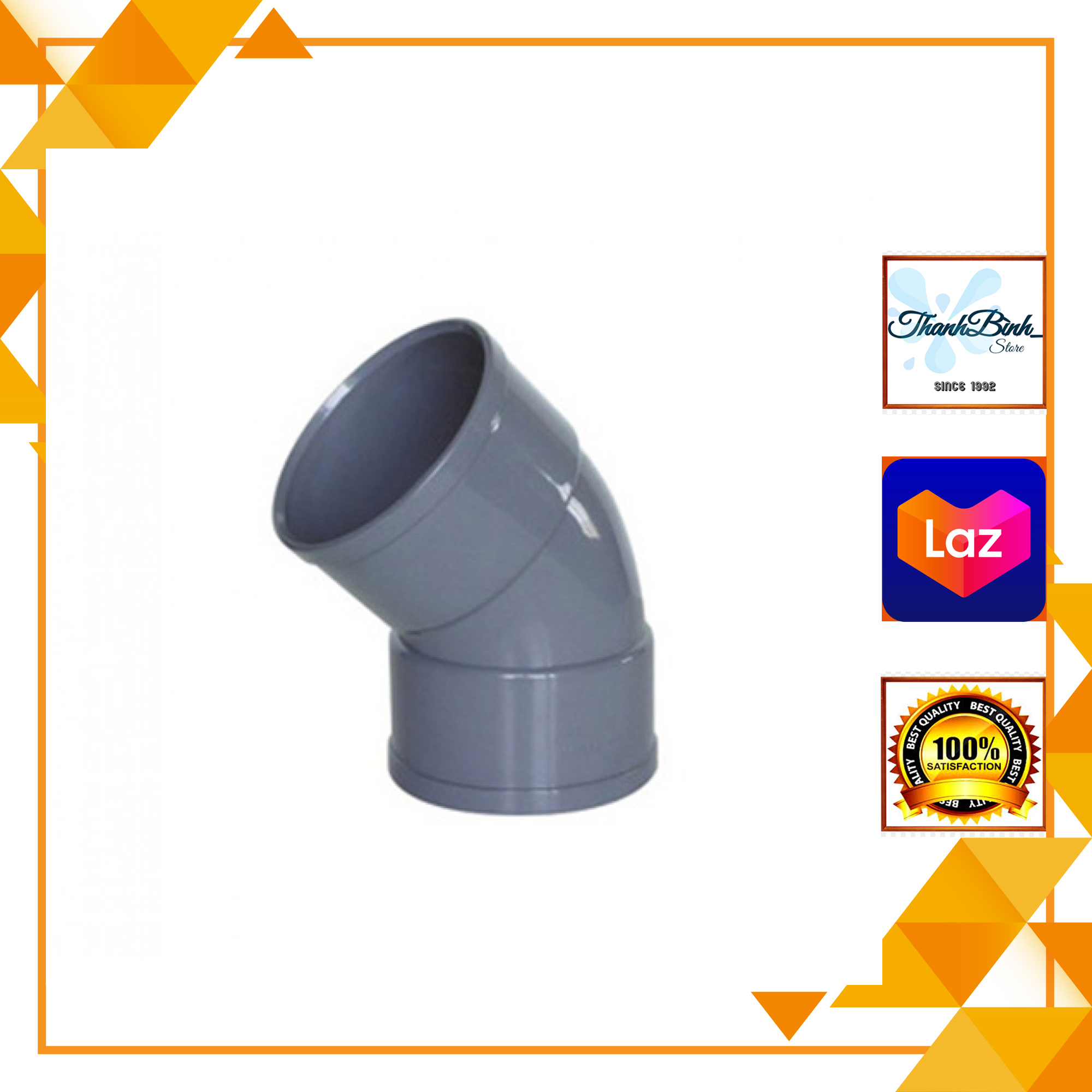 Chếch 200/ nối góc 45 độ phi 200 mm- pvc nhựa giá tốt