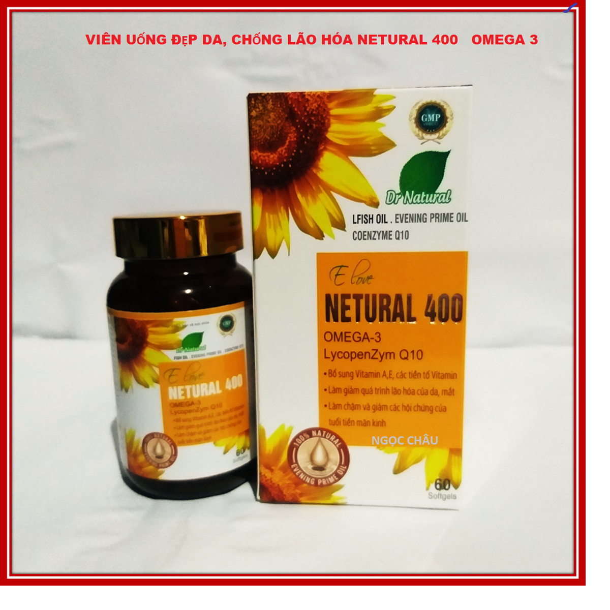 Viên Uống Đẹp Da  NETURAL 400 OMEGA 3,bổ sung Collagen, Vitamin,