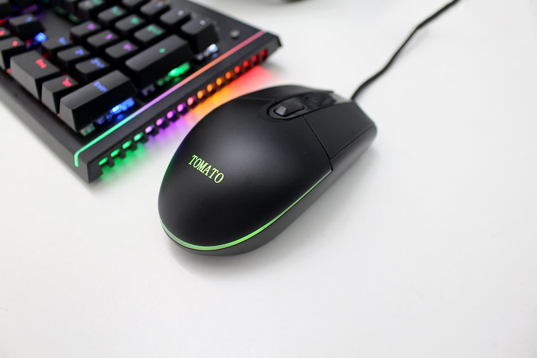 Chuột game máy tính tomato g201 chính hãng led 7 màu,chuột gaming-vdh store
