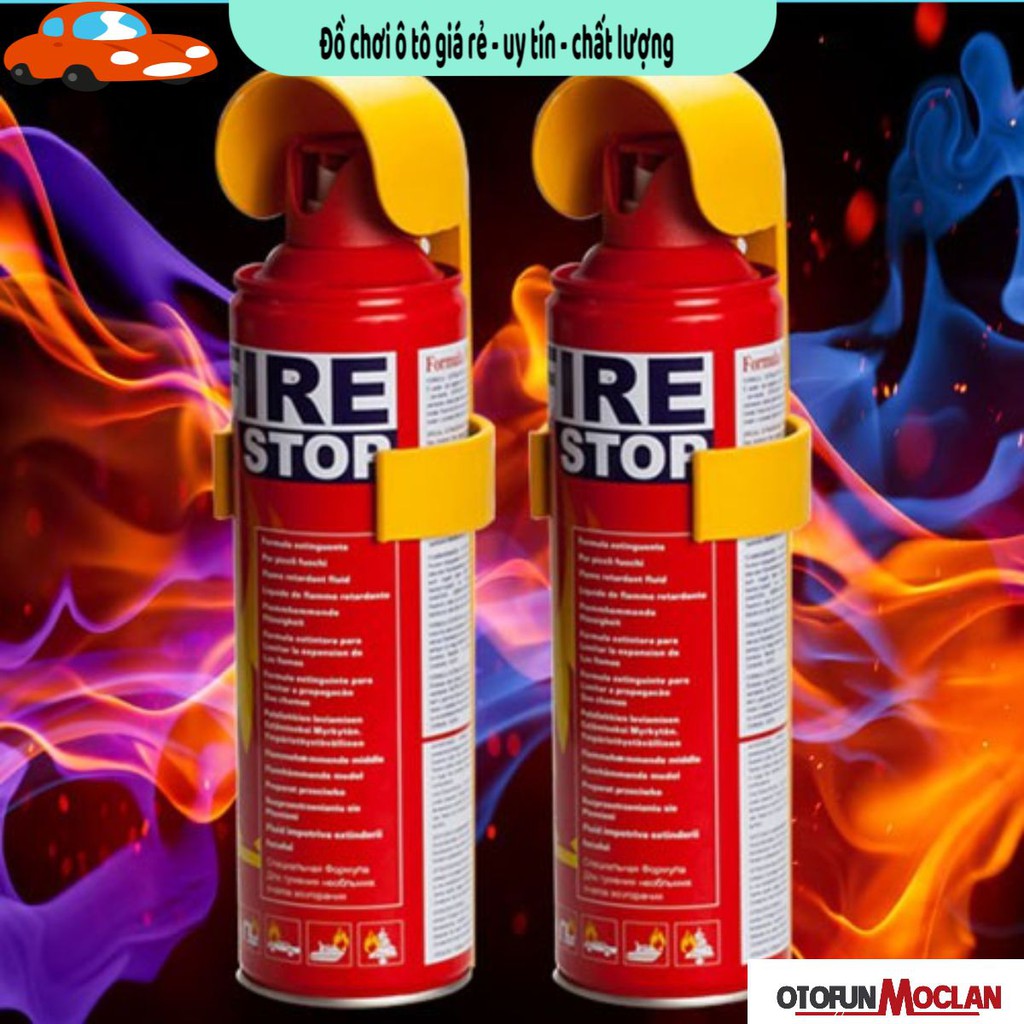 Bình chữa cháy cầm tay mini - bình cứu hỏa nhà cửa - ô tô khẩn cấp 500ml