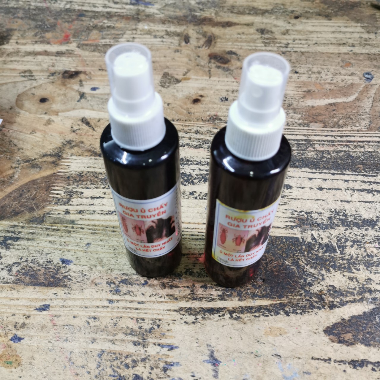 Thảo dược ủ chấy gia truyền - Ủ chấy chai 150ml + Tặng 3 mũ