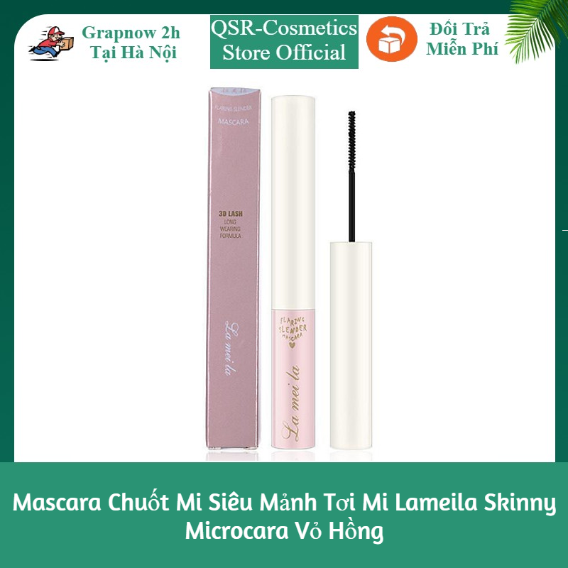 Mascara Chuốt Mi Siêu Mảnh Tơi Mi Lameila Skinny Microcara Vỏ Hồng