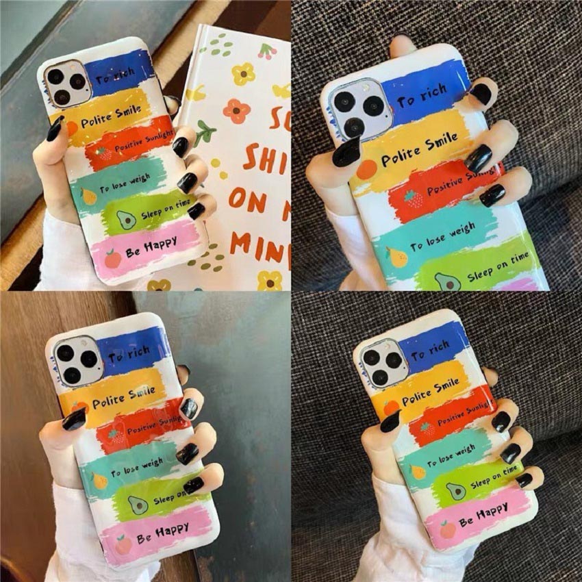 Ốp lưng iphone cao cấp full viền  ốp silicon vẽ sơn 6 màu dành cho iphone6/ iphone 6 plus/ iphone 7/ iphone 7plus/ iphone 8/ iphone 8plus/ iphone X/ iphone Xs max/ iphone 11/ iphone 11 pro/ iphone 11 pro max
