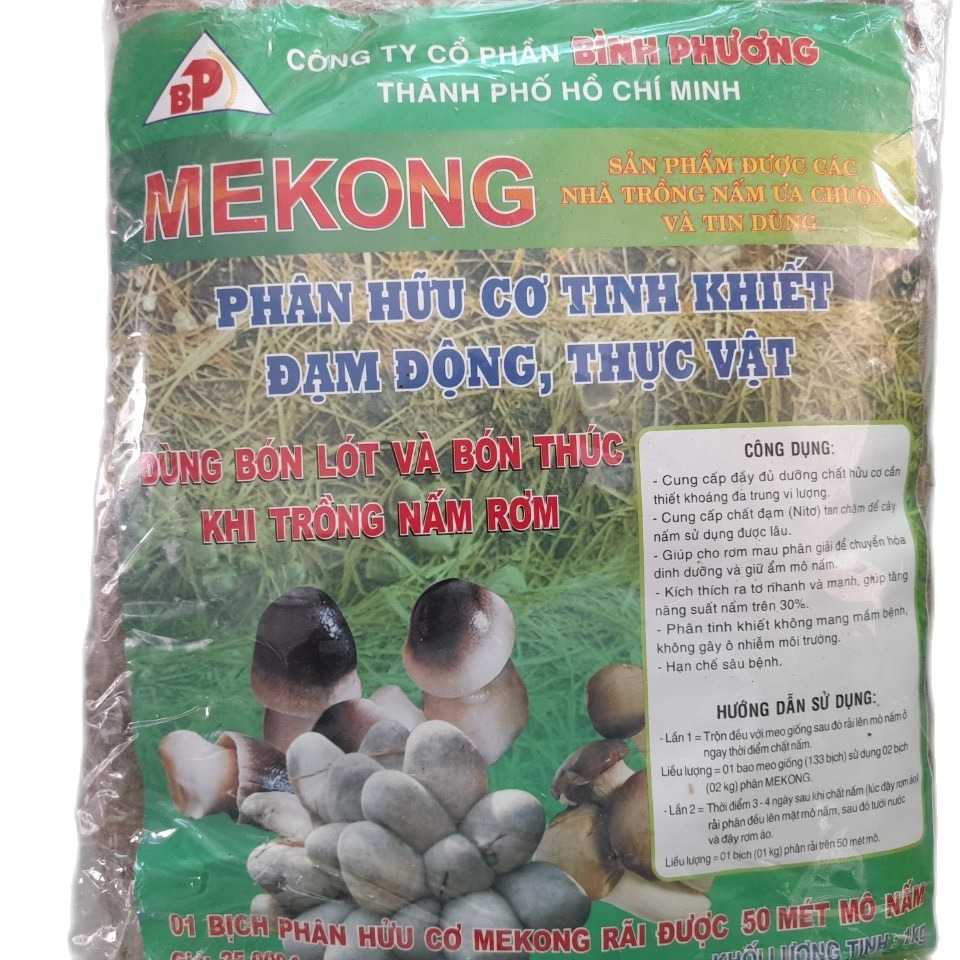 Phân mekong bón cho nấm rơm