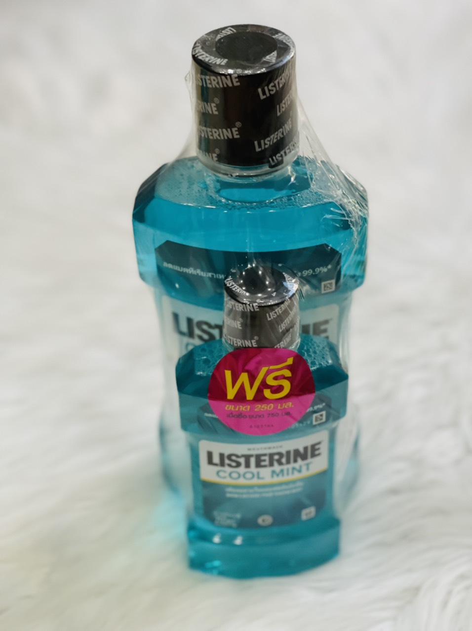 Combo Nước súc miệng Listerine (750ml+250ml) diệt khuẩn 99% - Thái Lan