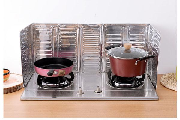 [ HÀNG TỐT]TẤM CHẮN DẦU MỠ HỢP KIM NHÔM CAO CẤP - Miếng chắn dầu mỡ - Tấm bìa chắn bếp ga trong nhà bếp chống bắn dầu mỡ tiện lợi - Tấm nhôm chắn gió, chống bắn dầu mỡ đa năng cho bếp - Dụng cụ chắn váng dầu mỡ tiện lợ