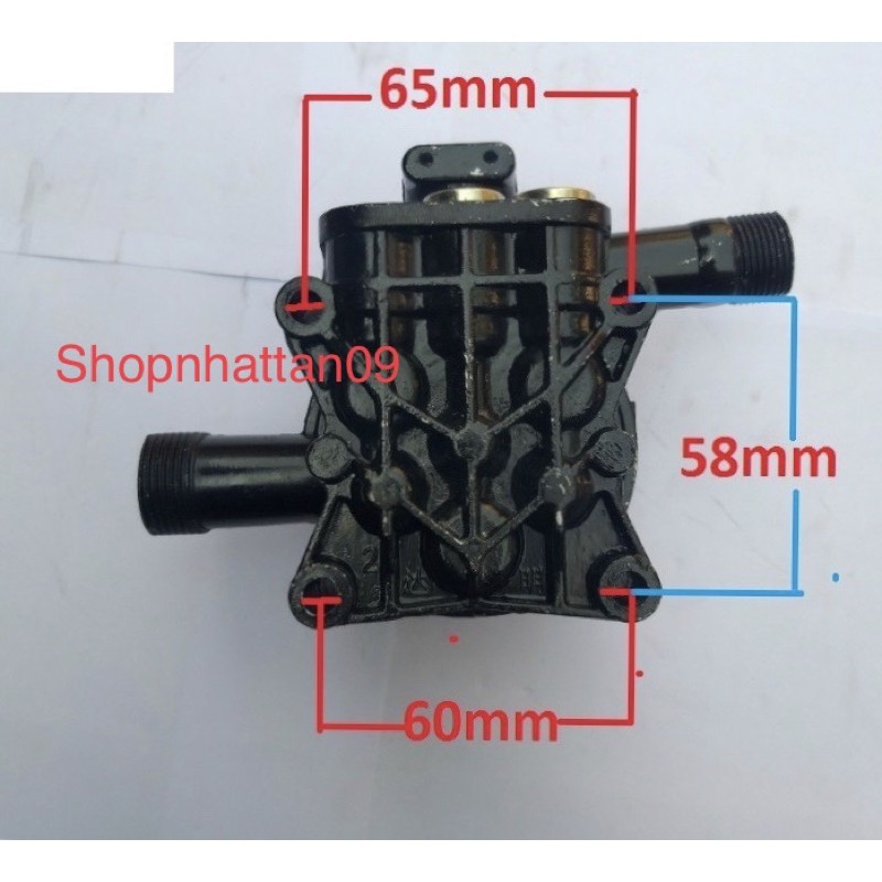 Bộ đầu bơm áp lực máy rửa xe mini