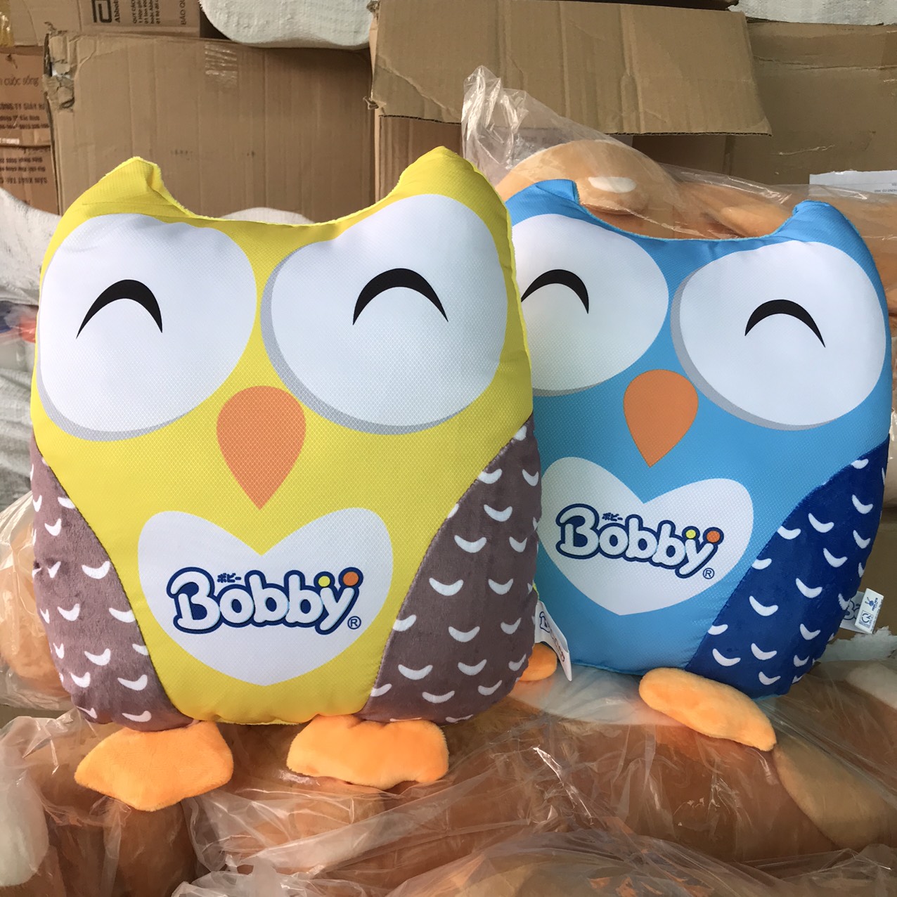 Gấu bông hình chim cú - Quà tặng của tả Bobby