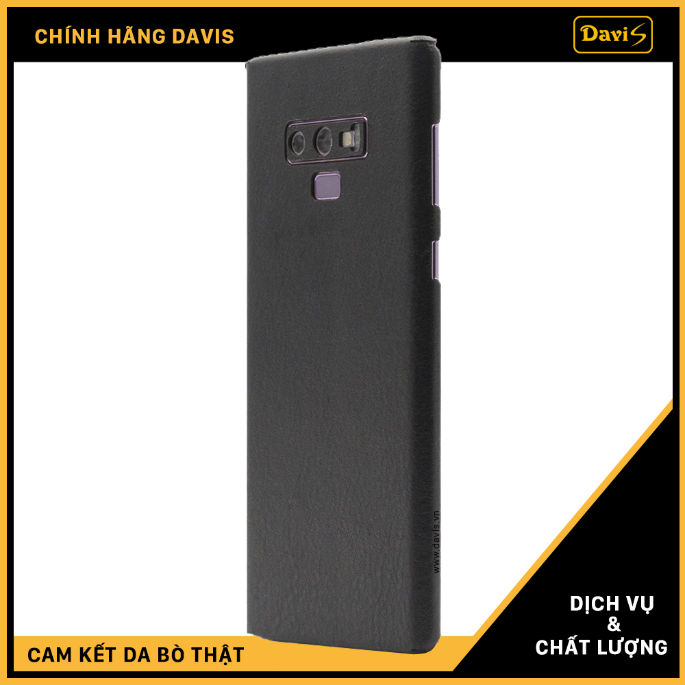 Dán da full viền cho galaxy Note 9, làm từ da thật cao cấp - Chính hãng Davis