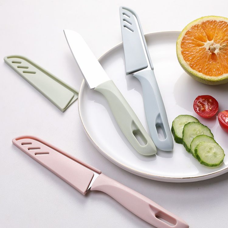 Dao gọt hoa quả chất liệu thép không gỉ có bao an toàn, bền kiểu dáng siêu đẹp