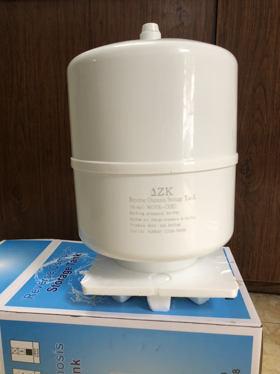 Bình áp dùng cho máy lọc nước - vỏ nhựa lõi thép