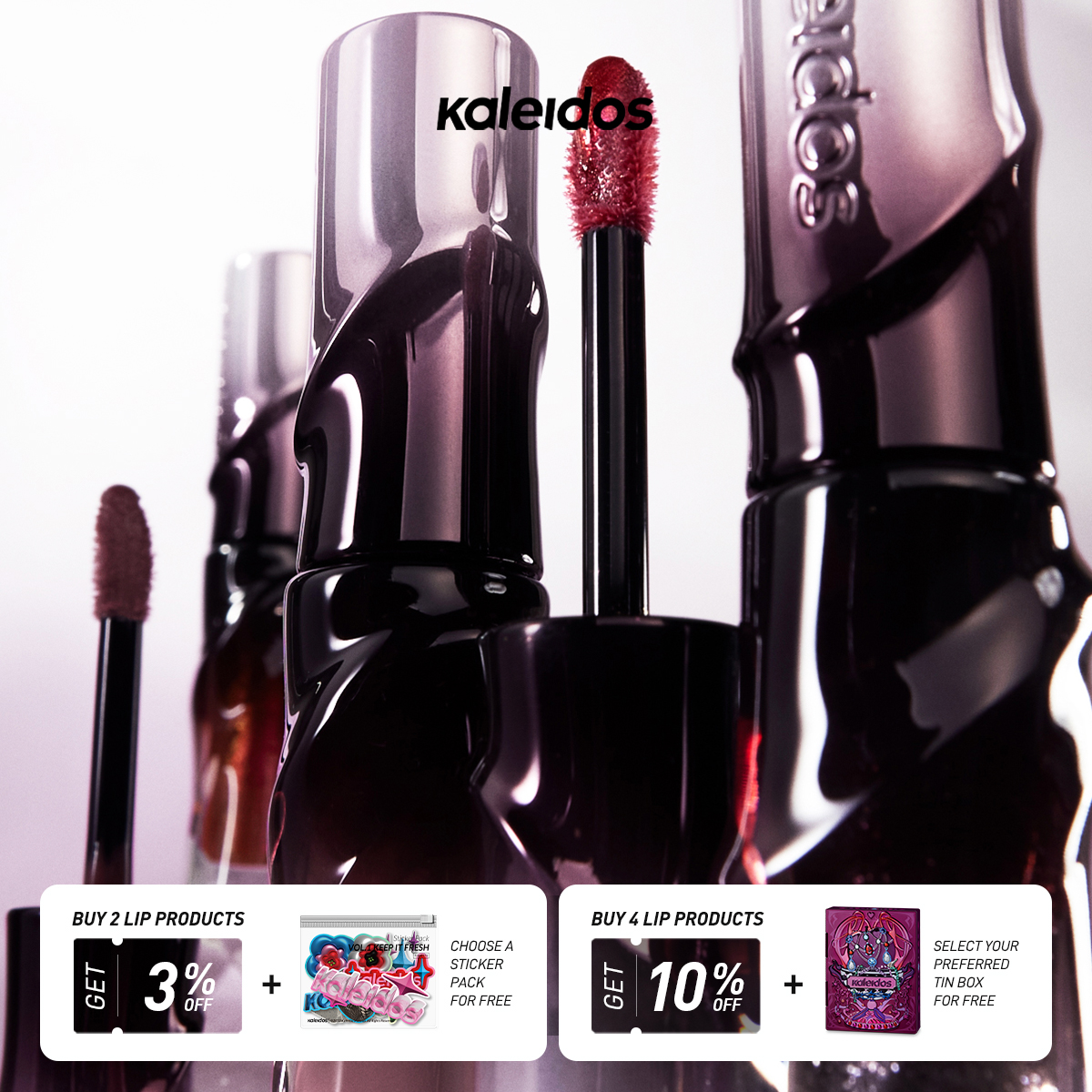 Son Môi Bóng Kaleidos, Untamed Glow Glossy Lip Glaze 3.8ml