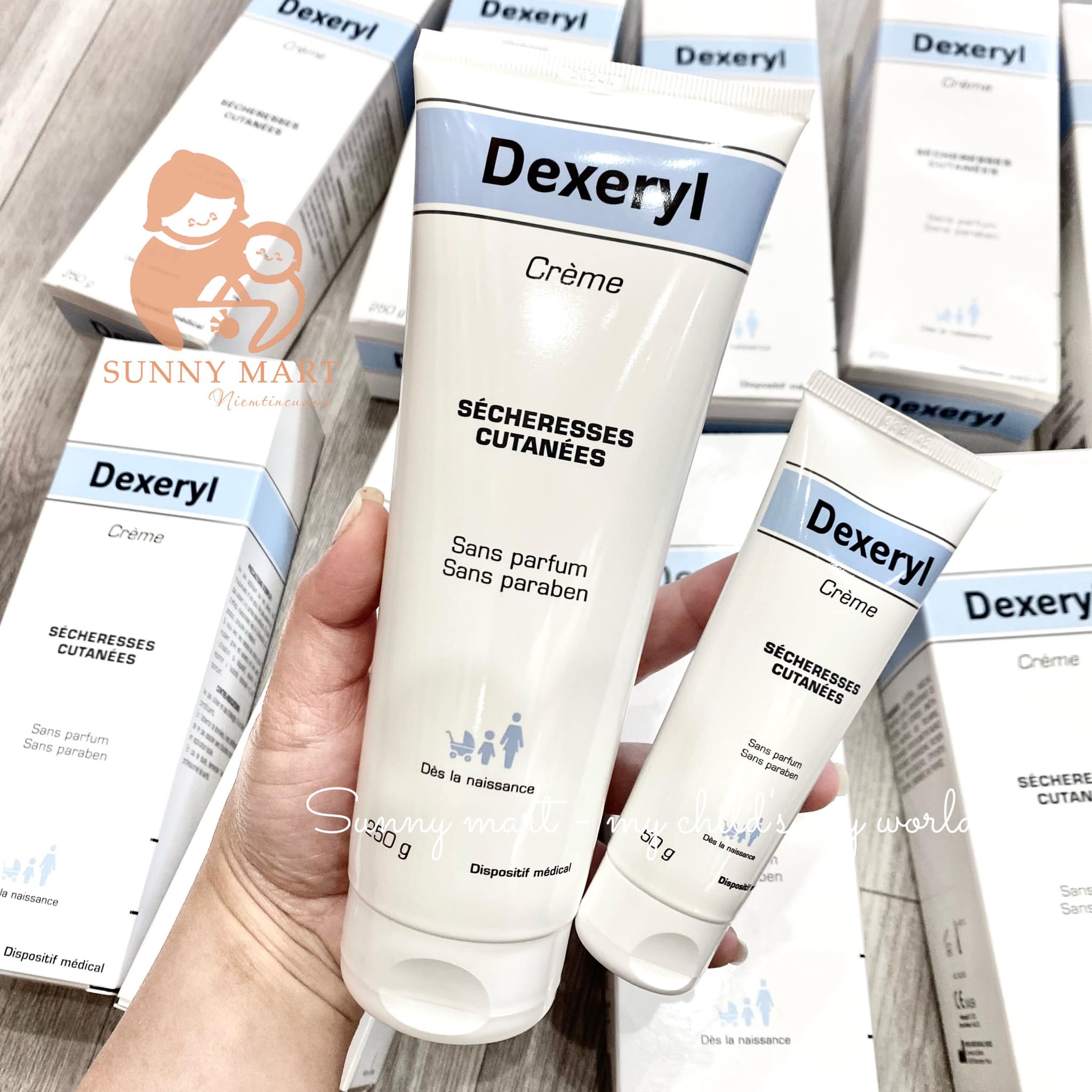 Kem nẻ dexeryl dưỡng ẩm da cho bé trẻ sơ sinh pháp 50g - 250g