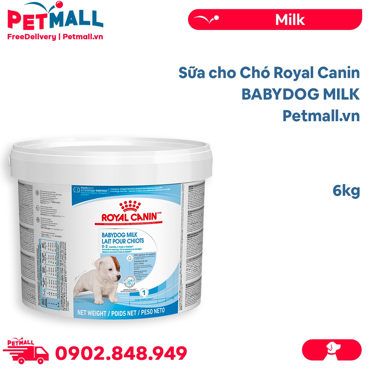 Sữa cho Chó Royal Canin BABYDOG MILK - 6kg Petmall