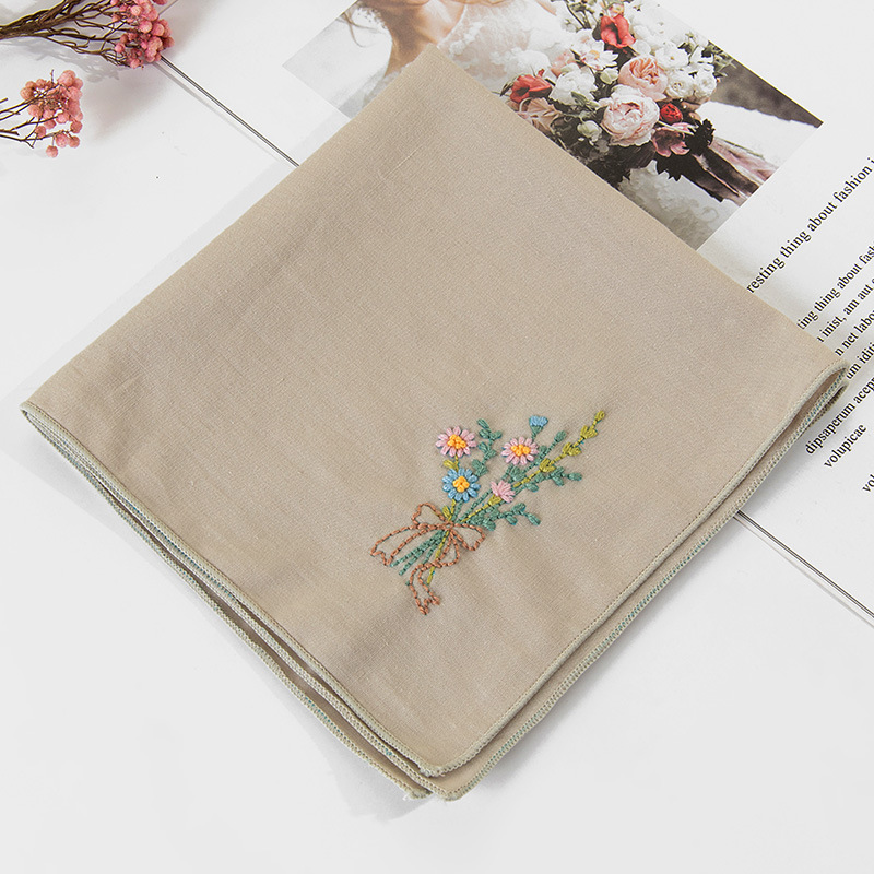 Bộ kit khăn tay thêu - diy