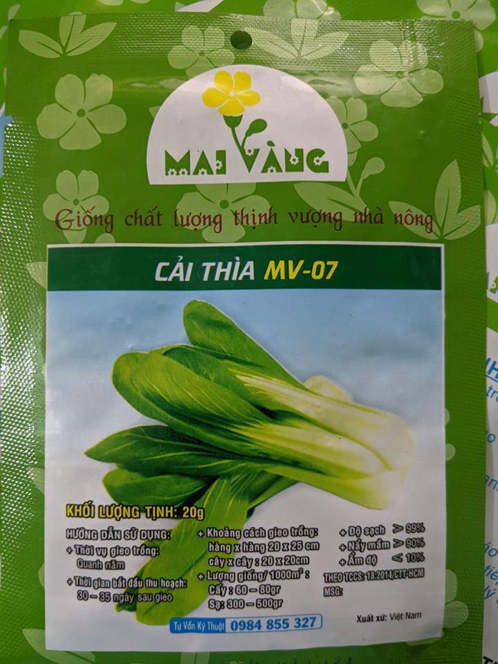 Hạt giống cải thìa 20g