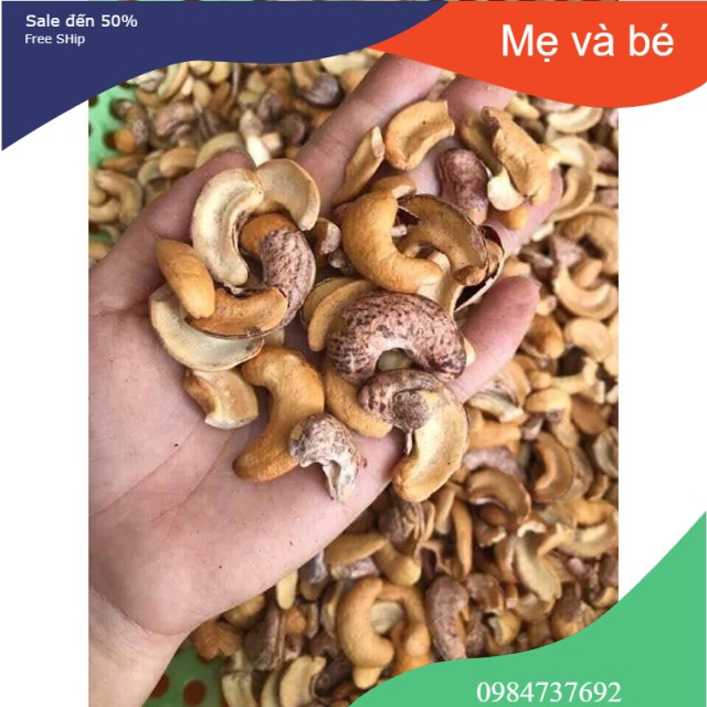 1Kg hạt điều bể đôi rang muối Bình Phước hàng loại 1 NGON