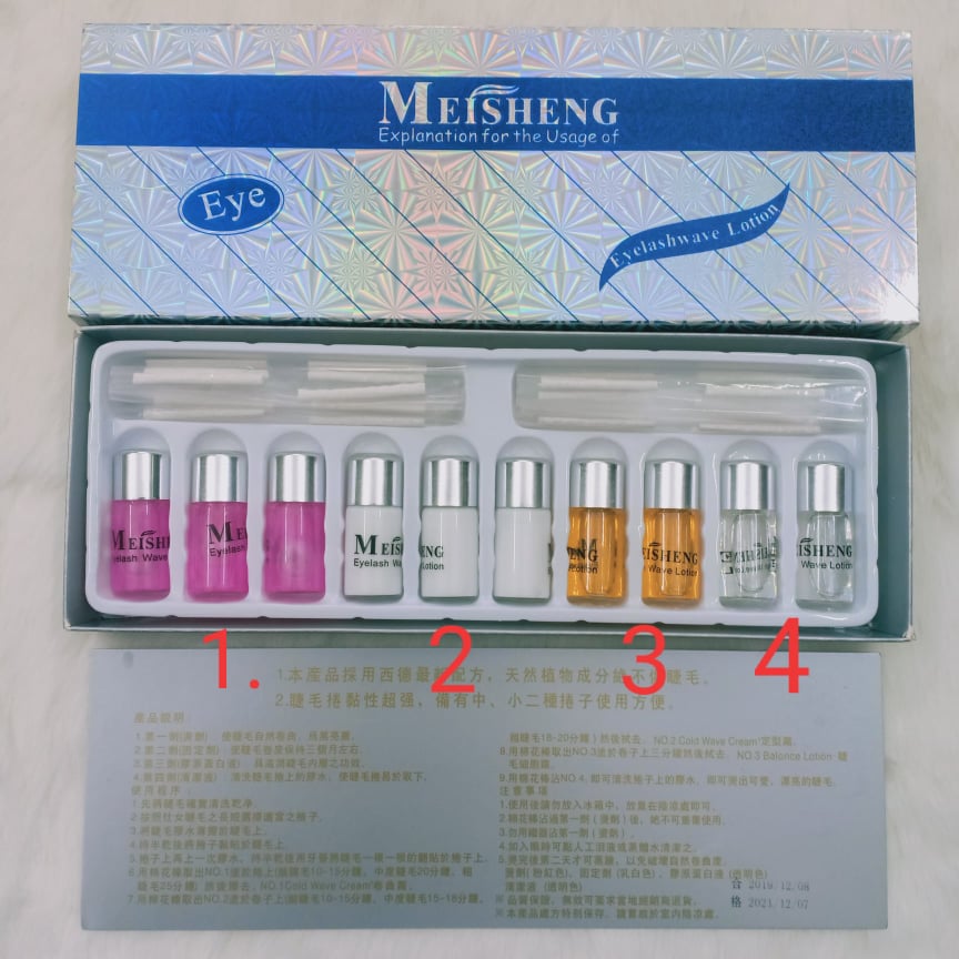 Sét uốn mi 6D, đầy đủ thuốc uốn, dưỡng, độ bền 2 tháng