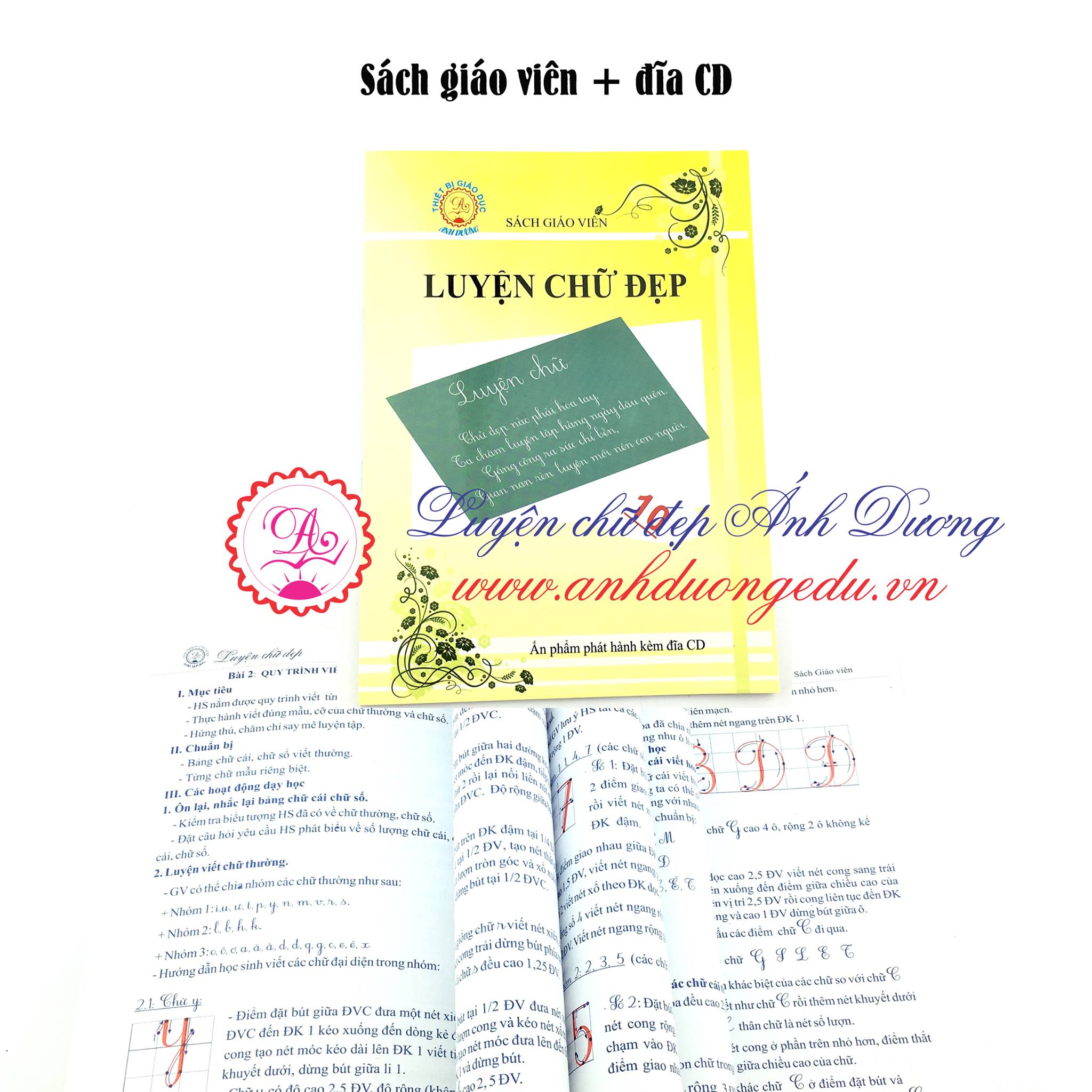 Bộ giáo án luyện chữ đẹp kèm đĩa CD