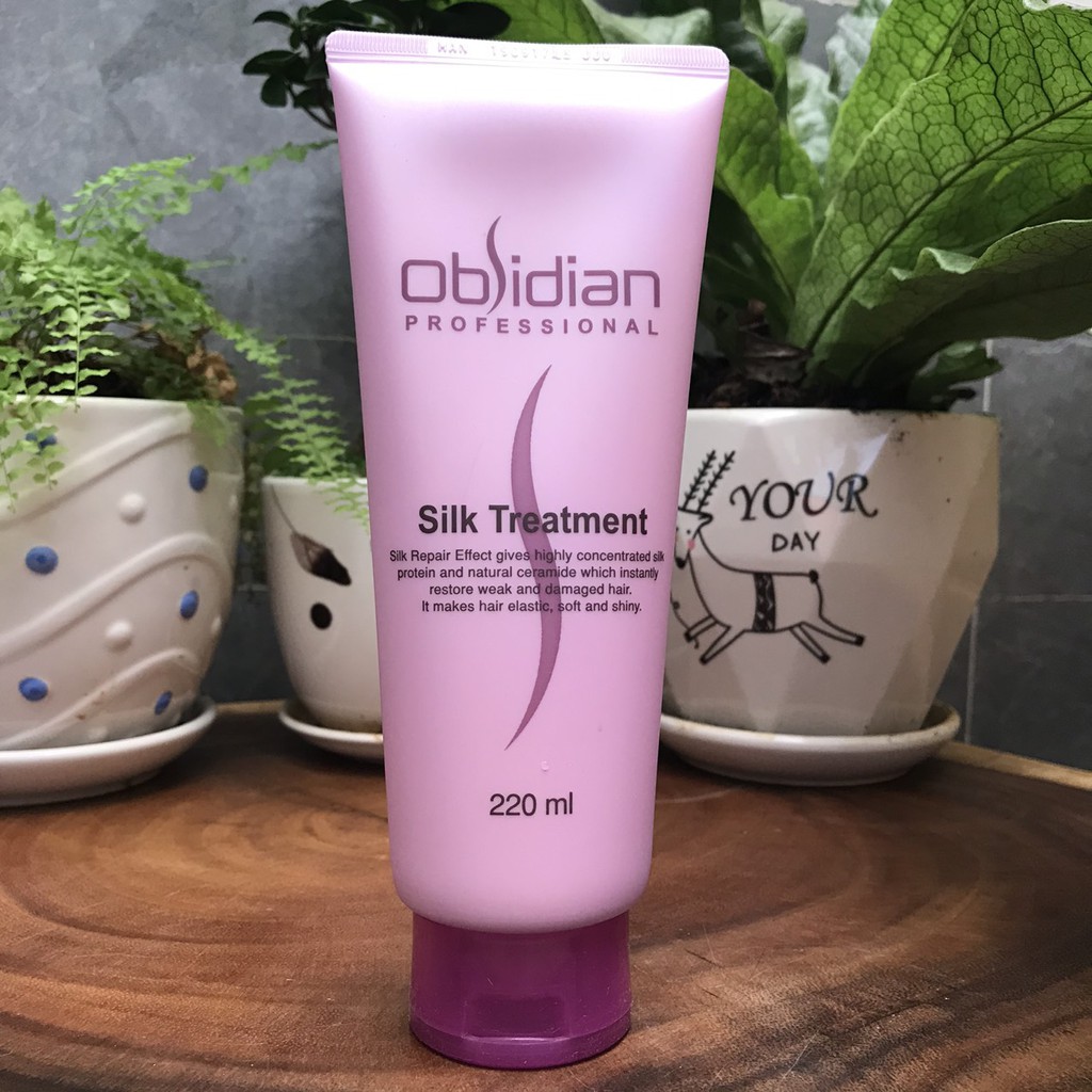 Hấp dầu lạnh siêu mượt obsidian silk 220ml