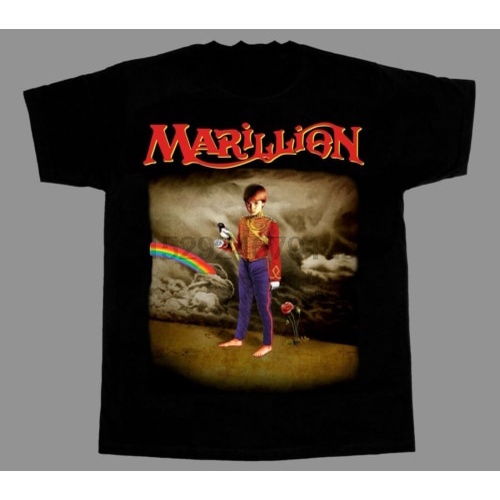 Áo thun đen marillion misplaced hood size s-2xl g657